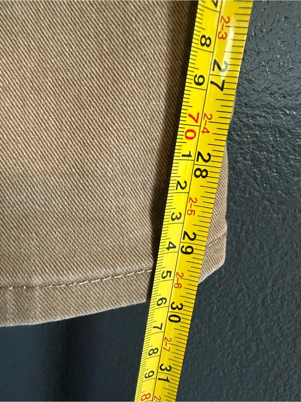 Levi’s 513 Slim Straight Khaki Stretch Jeans Men’s 31x30 Tan Casual Pants